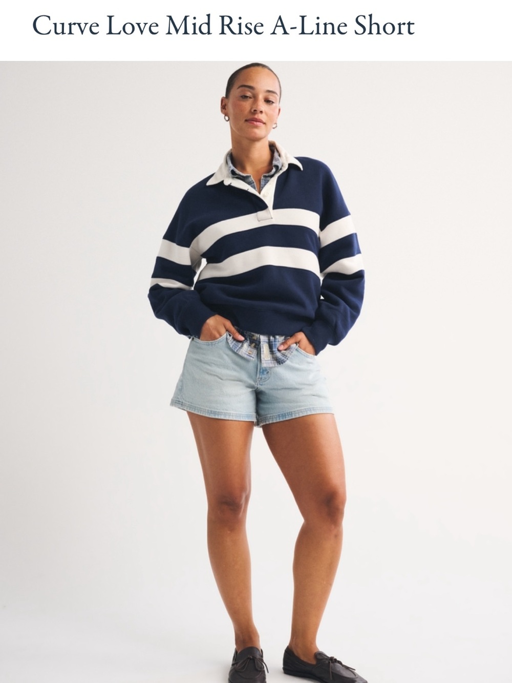 Curve Love Mid Rise A-Line Short - Abercrombie